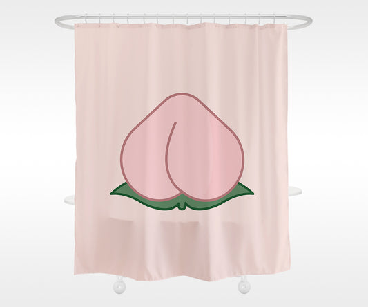 Feblilac Pink Peach Shower Curtain