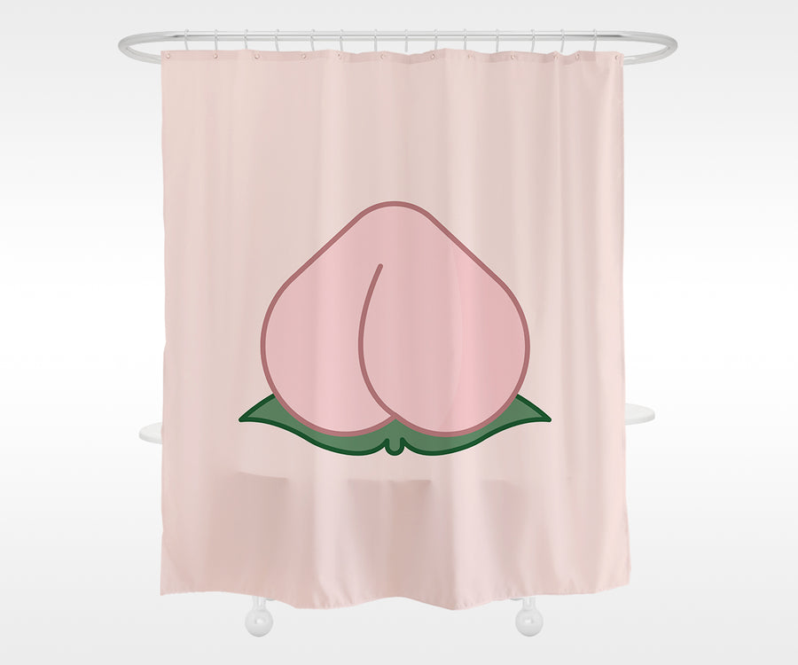 Feblilac Pink Peach Shower Curtain
