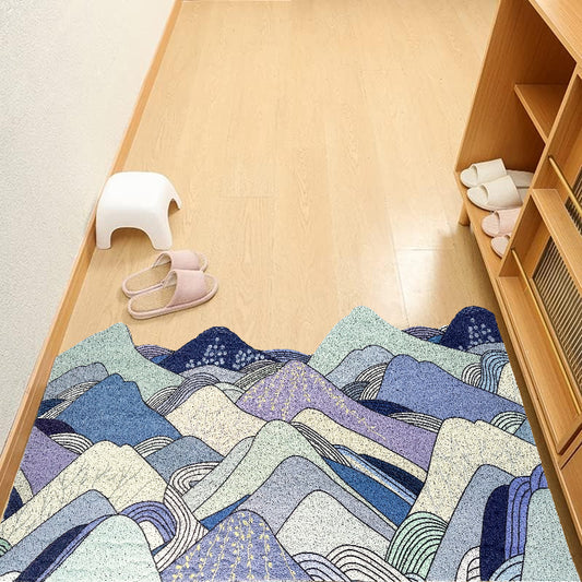 Feblilac Blue Mountain Range Door Mat