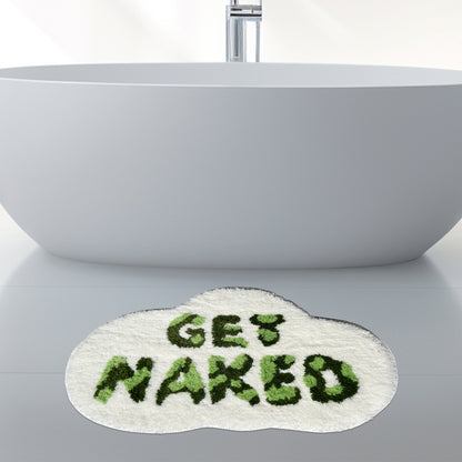 Feblilac Green GET Naked Cloud Tufted Bath Mat