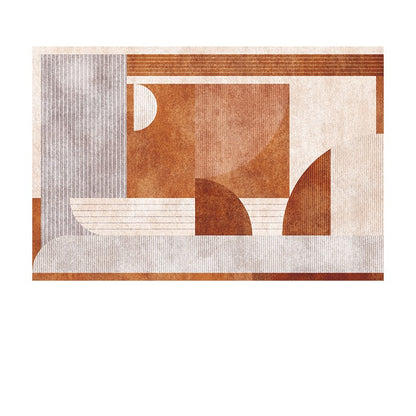 Feblilac Geometric Abstract Morandi Living Room Carpet