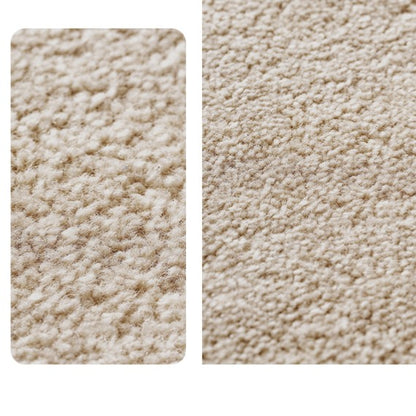 Feblilac Rectangular Solid Luxurious Wool Living Room Mat Carpet