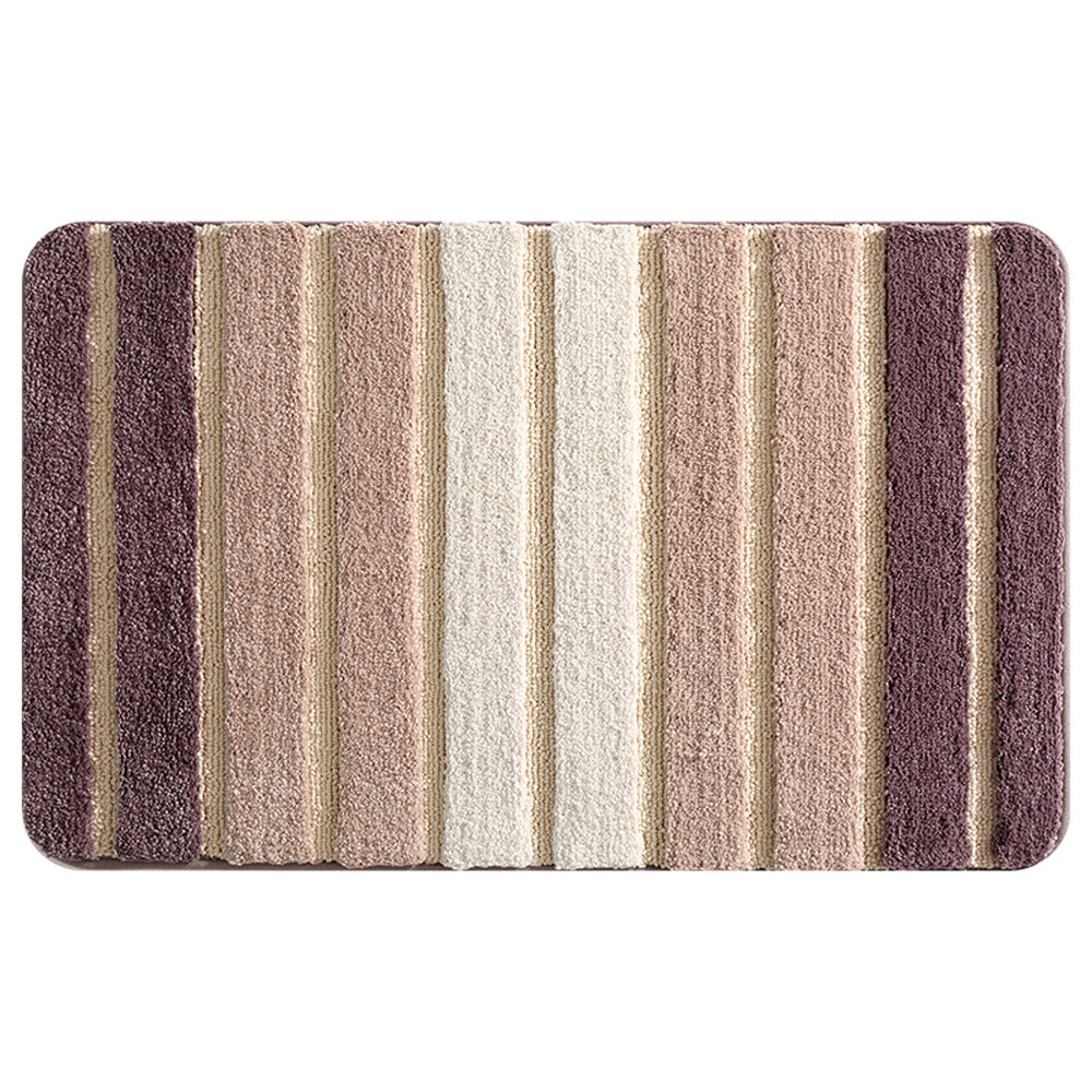 Feblilac Gradient Stripes Tufted Bath Mat