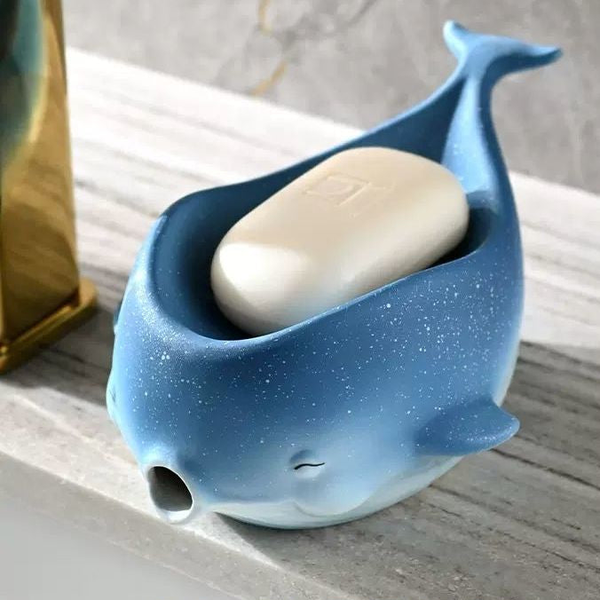 Feblilac Star Whale Bathroom Soap Box