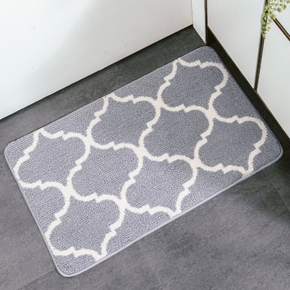 Feblilac Geometric Lantern Shape Tufted Bath Mat