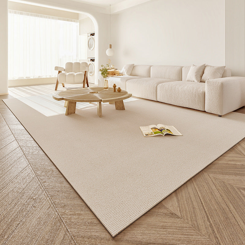Feblilac Luxury Thicken Rectangular Solid Wool Living Room Carpet - view 2