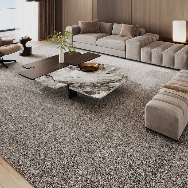 Feblilac Wabi Sabi Style Rectangular Solid Living Room Carpet - view 2