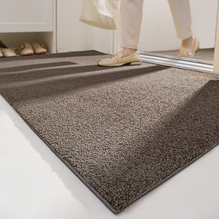 Feblilac Luxury Rectangular Solid Living Room Carpet Door Mat - view 2