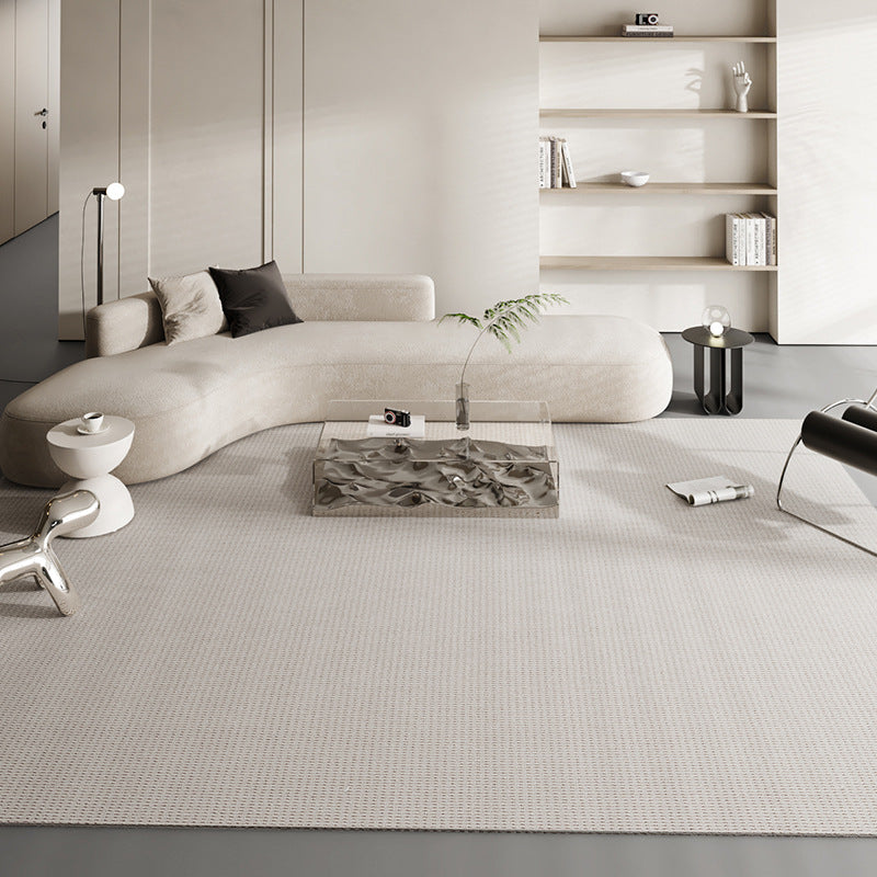 Feblilac Nordic StyleRectangular Solid Wool Living Room Carpet - view 2