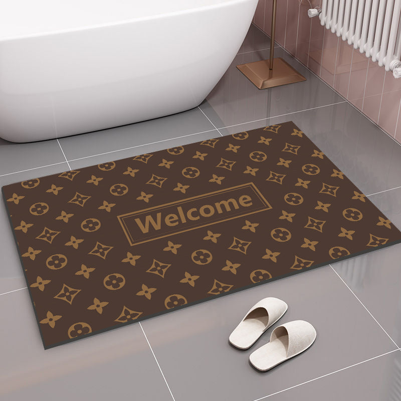 Feblilac Brand Pattern Diatomaceous Earth Bathmat