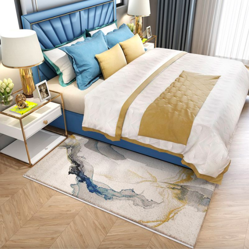 Feblilac Chinese Style Ink Painting Runner Bedroom Mat - view 2