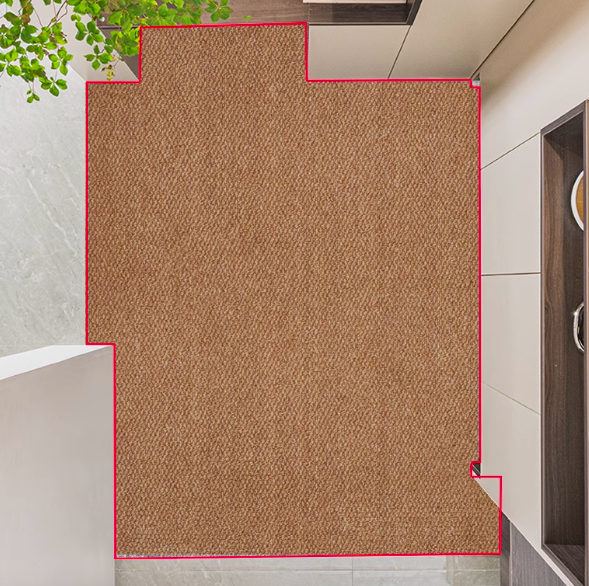 Feblilac Solid Camel Sisal Door Mat - view 2