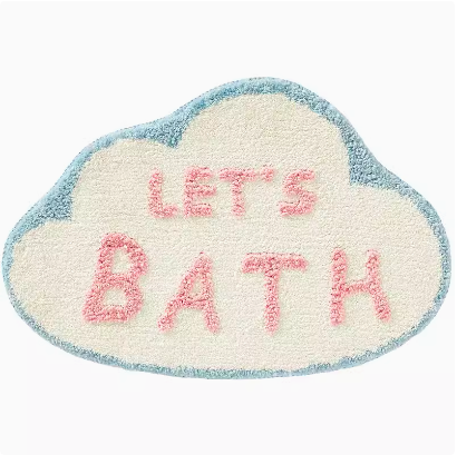 Feblilac Cloud Tufted Bath Mat