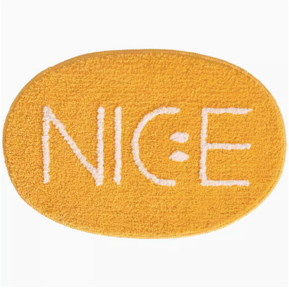 Feblilac Letter Nice Tufted Bath Mat