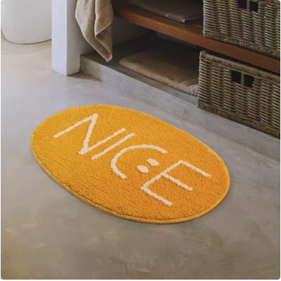 Feblilac Letter Nice Tufted Bath Mat