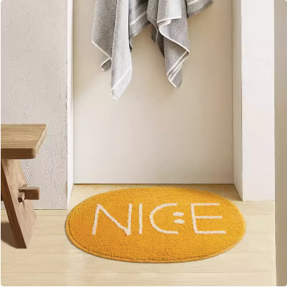 Feblilac Letter Nice Tufted Bath Mat