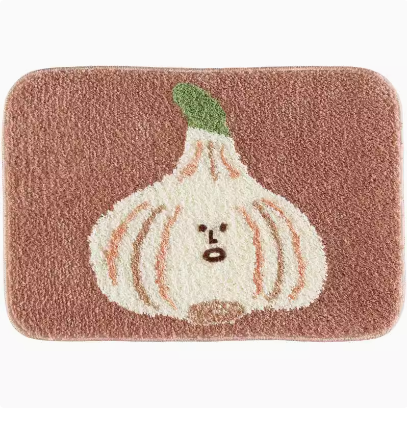 Feblilac Garlic Tufted Bath Mat