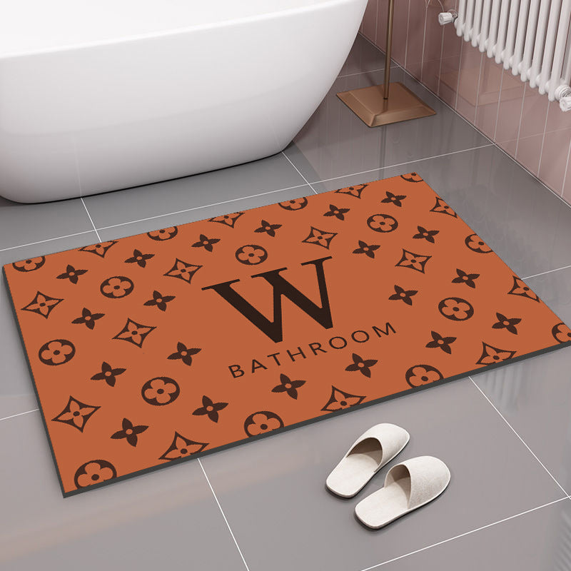 Feblilac Brand Pattern Diatomaceous Earth Bathmat