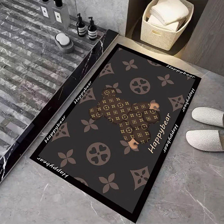 Feblilac Brand Pattern Diatomaceous Earth Bathmat