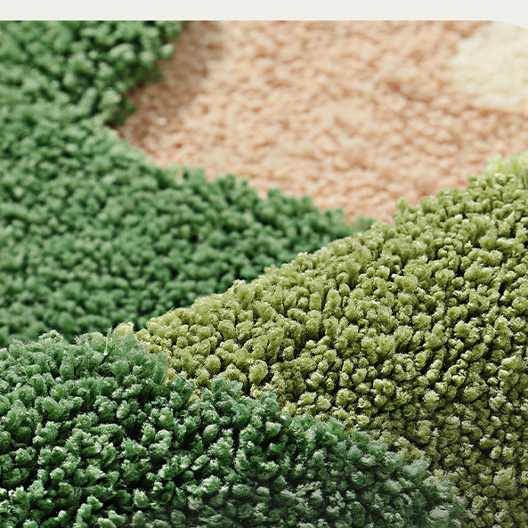 Feblilac Mountain Forest Moss Bedroom Rug Long Runner - view 3