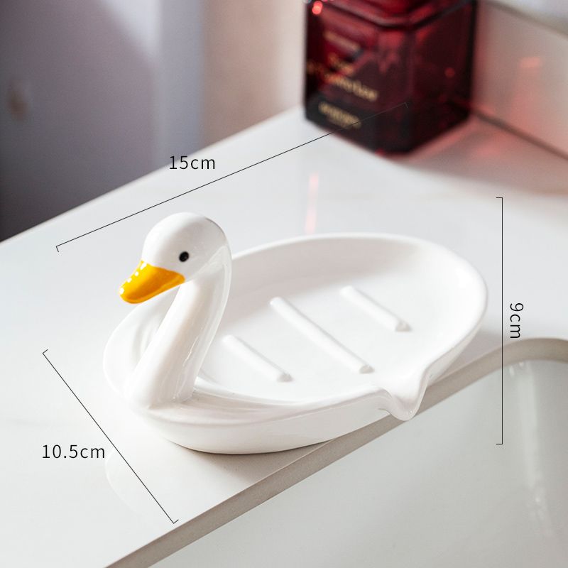 Feblilac Duck Soap Box for Bathroom