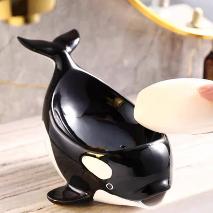 Feblilac penguin Soap Box for Bathroom