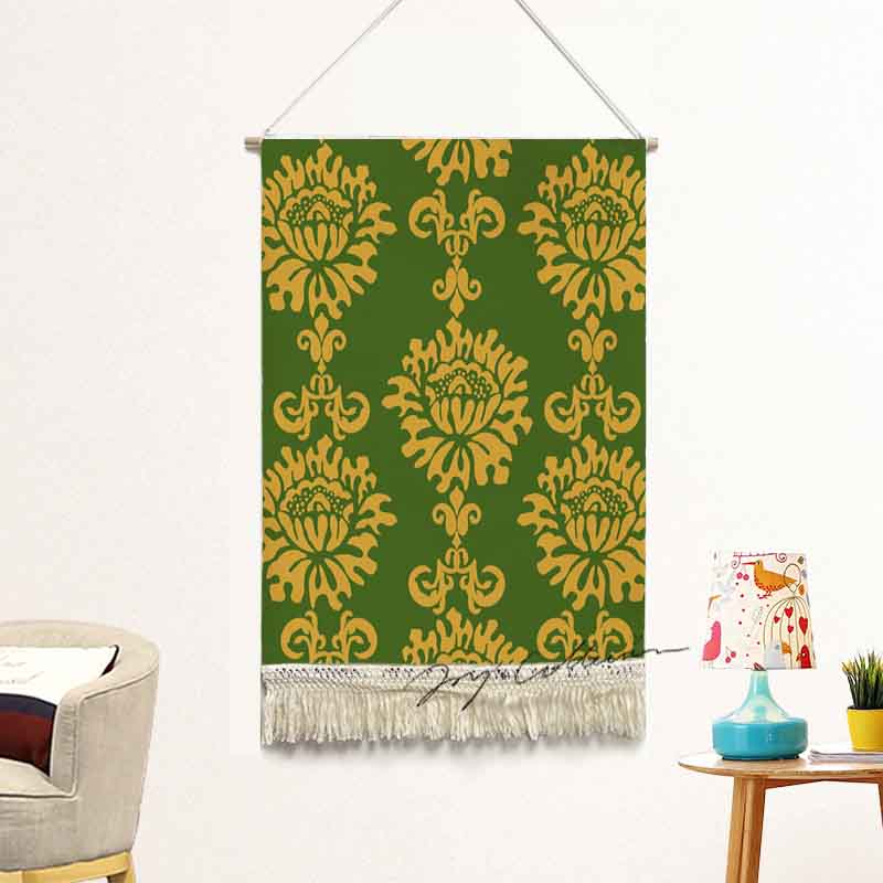 Feblilac Baroque Style One Big Flower Handmade Macrame Hanging Wall Decor Art, Woven Tapestry, Wall Decoration