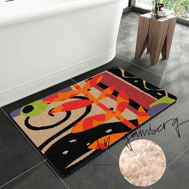 Feblilac Layered Vines Tufted Bath Mat by Liz Gamberg Studio from US - view 2
