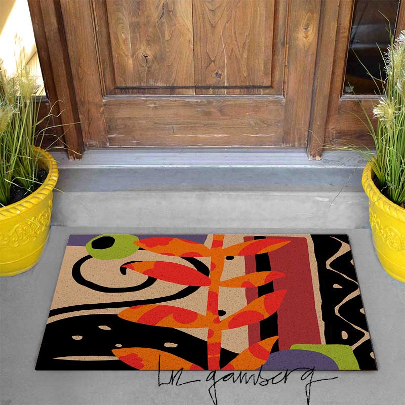 Feblilac Layered Vines PVC Coil Door Mat by Liz Gamberg Studio from US - view 2