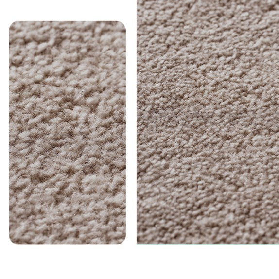 Feblilac Rectangular Solid Luxurious Wool Living Room Mat Carpet