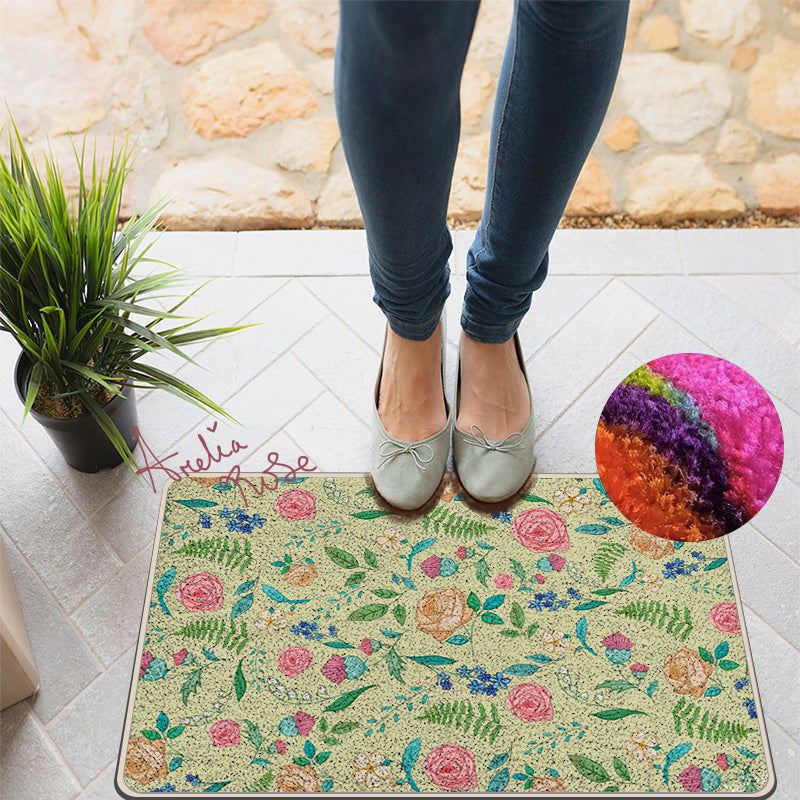 Feblilac The English Garden Nylon Door Mat by AmeliaRose Illustrations from UK - view 2