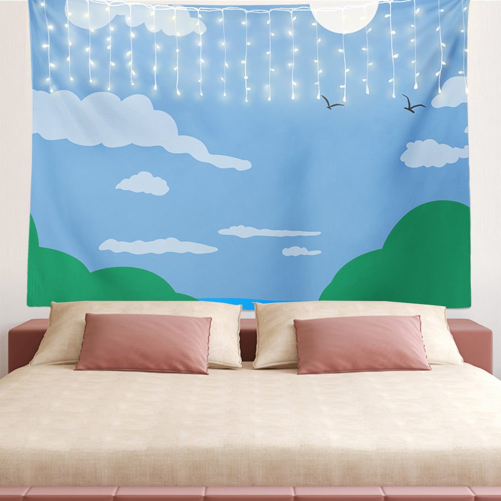 Feblilac Trail into the Desert Tapestry Wall Decor