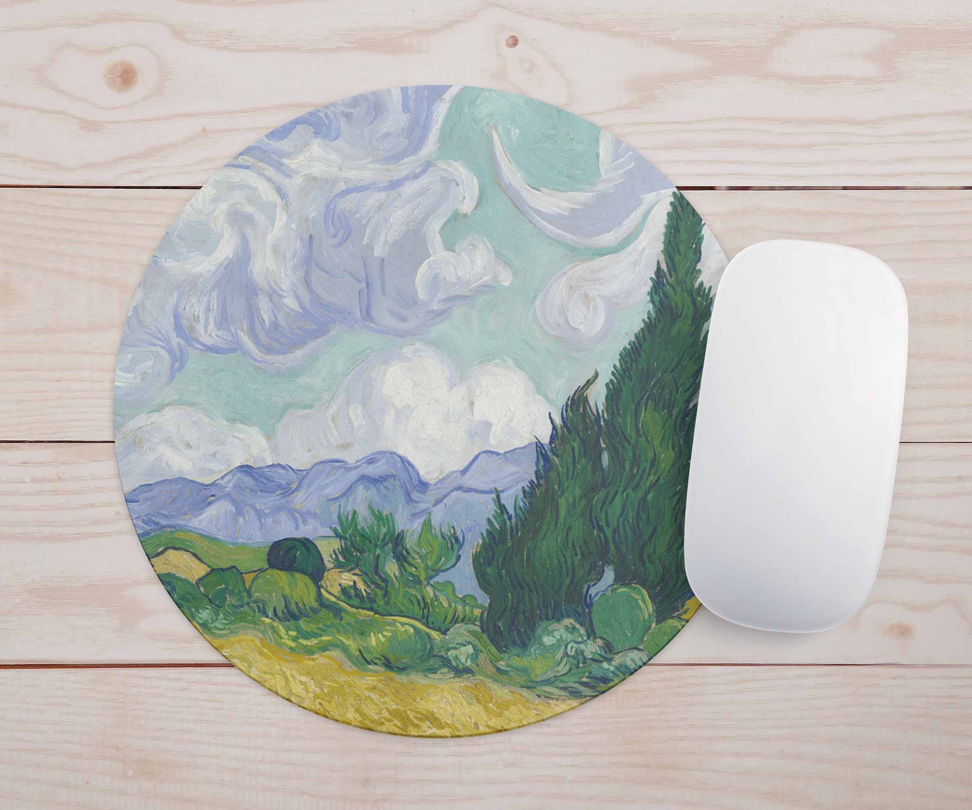 Feblilac Van Gogh's Fields Mouse Pad - view 2