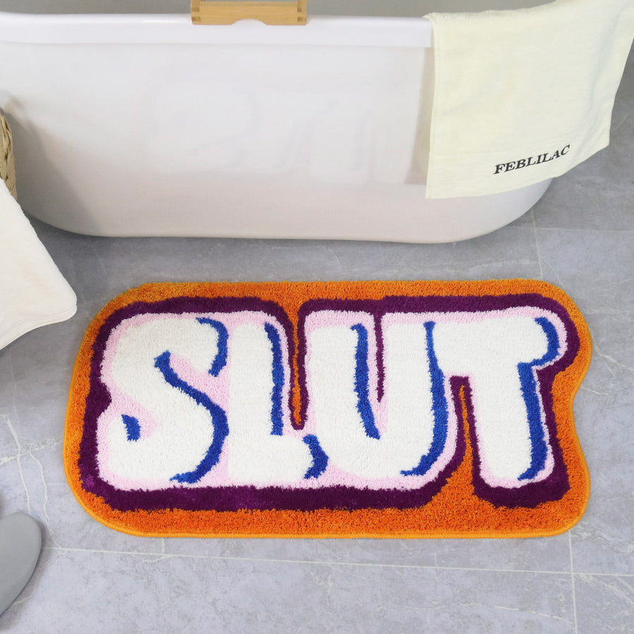 Feblilac Letter SLUT Tufted Bath Mat - view 3