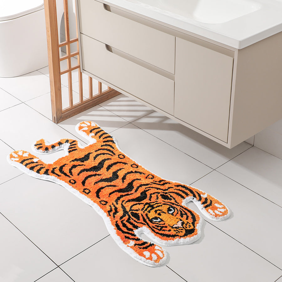Feblilac Yellow Tiger Tufted Bath Mat - view 4