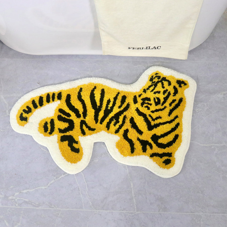 Tiger Bath Mat – Cute Tufted Tiger Rug for Bathroom, Bedroom & Entryway - view 4