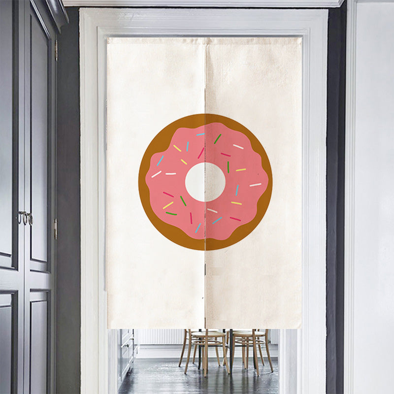 Feblilac Pink Donut Door Curtain