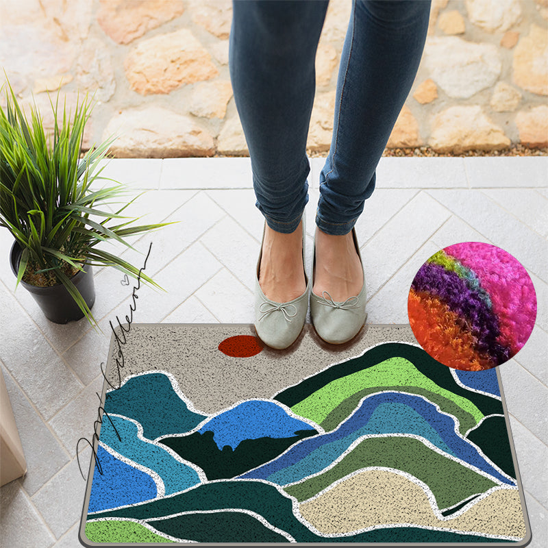 Feblilac Green Mountains and Rivers Nylon Door Mat - view 3
