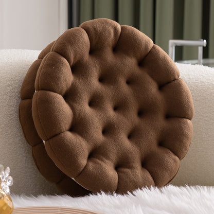 Feblilac Thickened Sandwich Biscuit Plush Cushion