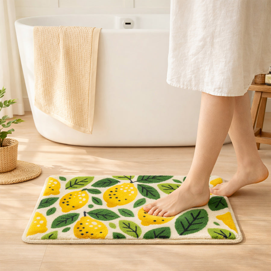 Feblilac Lemon Tufted Bath Mat - view 2