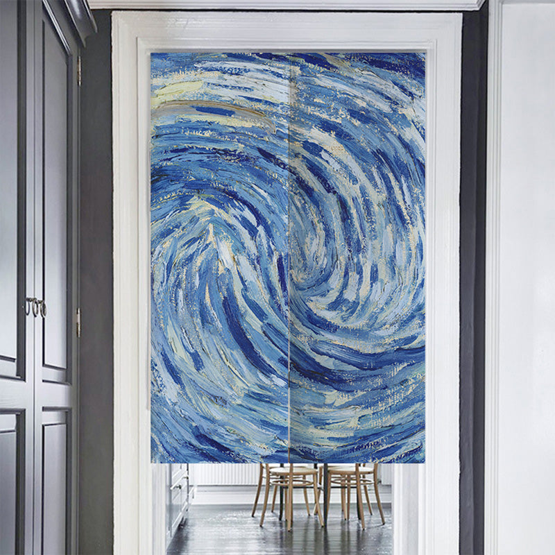 Feblilac Starry Night Door Curtain