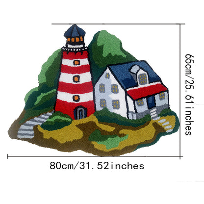 Feblilac Lighthouse Tufted Bath Mat