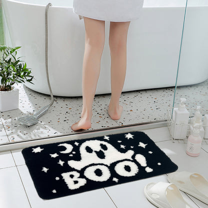 Feblilac Cute Ghost Tufted Bath Mat