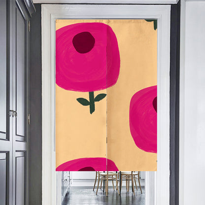 Feblilac Wildflowers Blooming Door Curtain