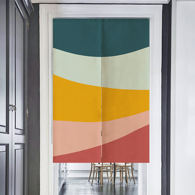 Feblilac Five Color Mountain Door Curtain