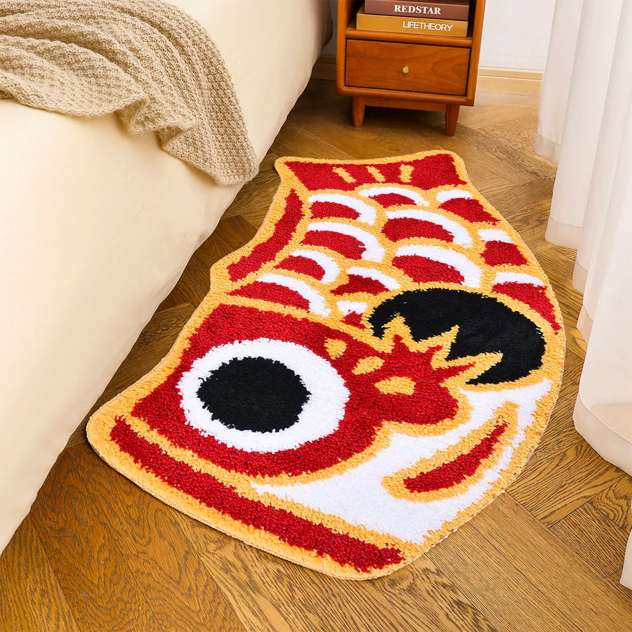 Feblilac Cute Red Koi Fish Long Runner Mat, Extra Big Bedroom Mat, 64x120cm / 25x47 Inches - view 2