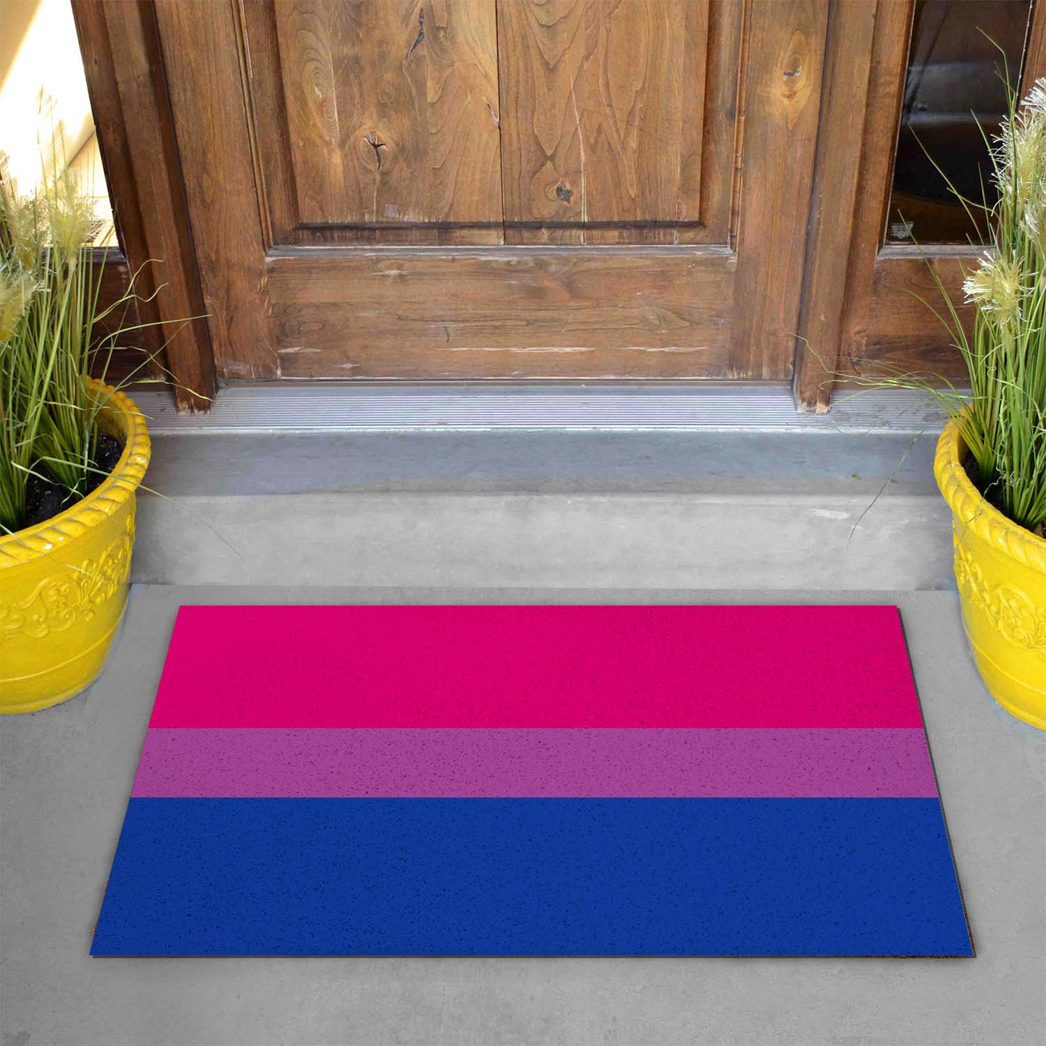 Feblilac Pink Purple Blue LGBT Flag PVC Coil Door Mat