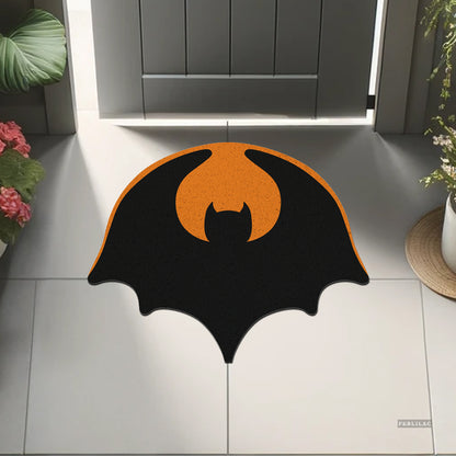 Feblilac Bats and Half Moon Coil Door Mat