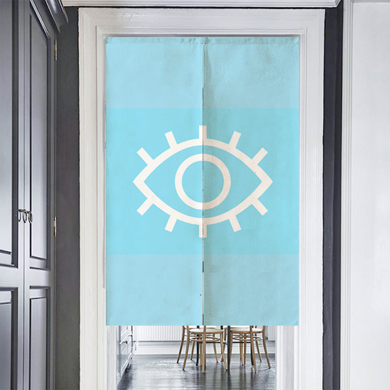Feblilac the Eye of the Blue Devil Door Curtain