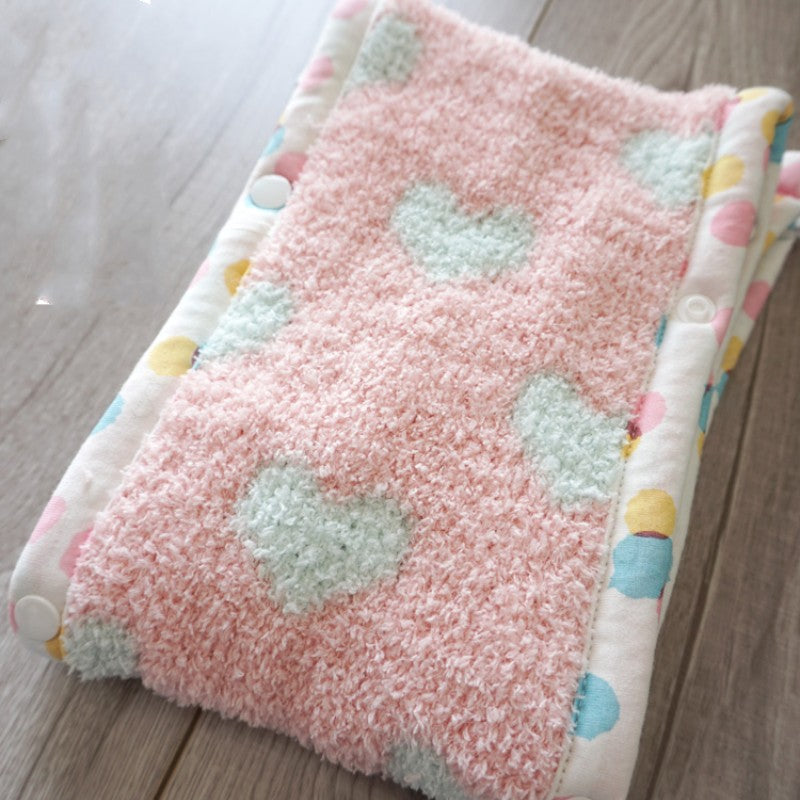 Feblilac Cute Heart/Solid/Stripe Toilet Seat Cover - view 4